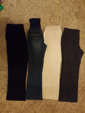 4 Pairs Maternity Pants Size L