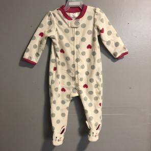 3-6 Months Baby Girl Fleece Sleeper