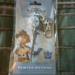 Kingdom hearts pewter keyring
