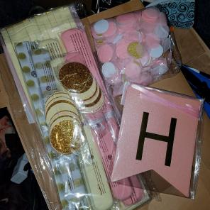 Pink/Gold Party Decorations (New)
