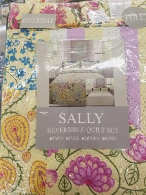 3 Pcs Reversible Full Size Quilt Set