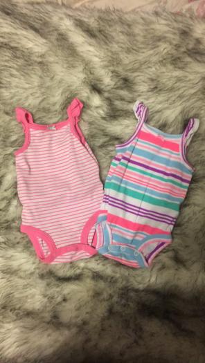 4 Carters Onesie Tanks