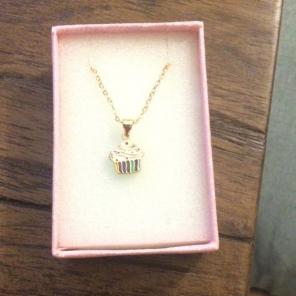 Super Cute Cupcake Necklace