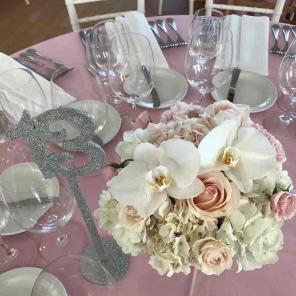 Beautiful silver glitter table #'s 1-20
