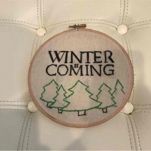 Game of Thrones Hoop Embroidery