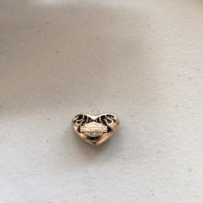 Silver Harley Davidson Charm.