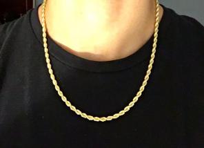 Gold Chain 14k Gold Rope Chain 20in 4mm