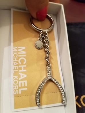 Michael Kors Lucky Charm WISH BONE silvr