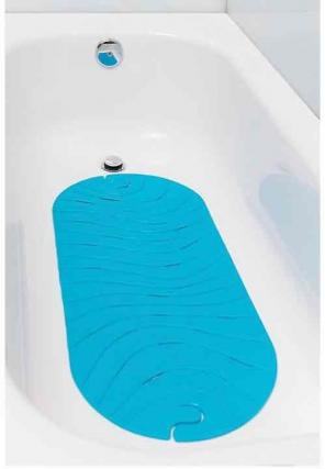 Boon Ripple Bathrub Mat-Blue