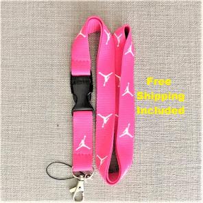 Jordan Pink Lanyard - Free Ship