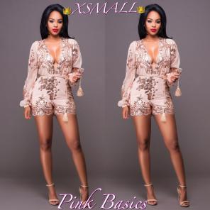 ✨XSMALL Deep Vneck sexy sequin jumpsuit✨