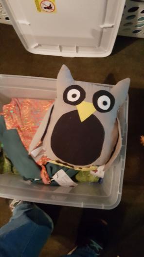 Hand made plush owls