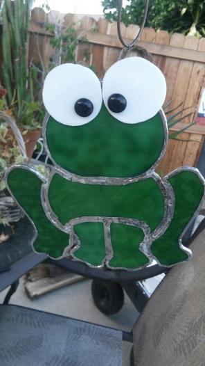 Cute Stained Glass Frog