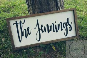 Personalized Family Name Sign