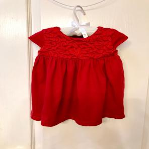 Baby Gap Knit Red Dress Sz 12-18m