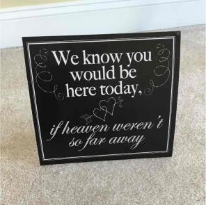 Wedding Memorial Sign