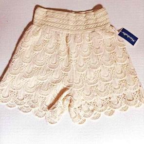 Crotchet Knit Lace Shorts