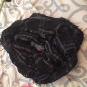Plaid infinity scarf