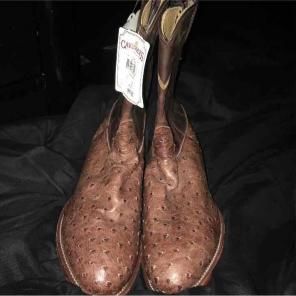 Size 11, good condition . Ostrich boots