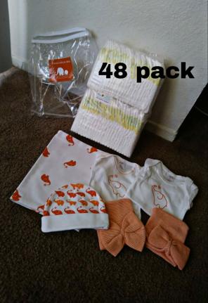 Newborn swaddler diapers & newborn set