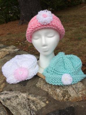 Girls’ Flowered Cloche Hat