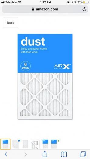 (6) NEW Air Filters Size 16x25x1