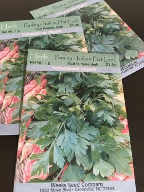 Herb Parsley Seeds 3 Packages
