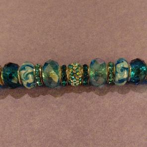13 Bead Euro set Swarovski Turquoise!
