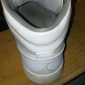 Jordan 1 mid white and wolf grey