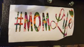 Momlife car decal