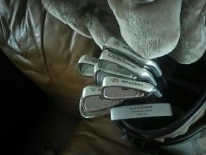 Golf clubs and bags