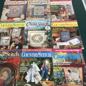 Lot#7 total of 12 cross stitch mag
