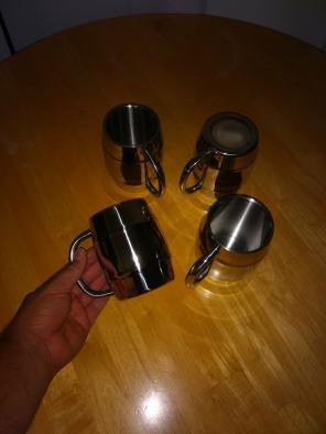 Set of 4pc 13oz Stainless Steel Beer Mug