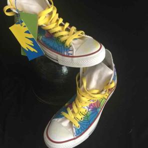 Custom Painted Converse by Mike Perry