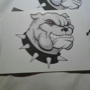 ZWWB-128/Note Cards/Bulldog