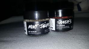 lush lip scrubs mint julep and santa