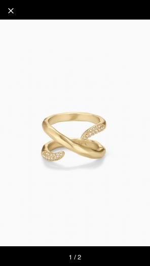 Adeva Wrap Ring In Gold