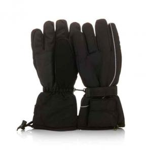 Battery operated heated ski gloves black