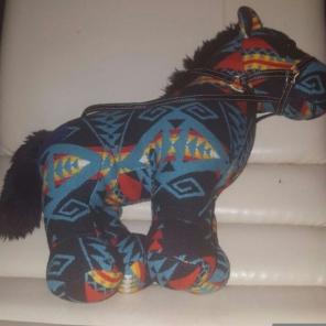 Rare Pendleton Turquoise GUND Horse