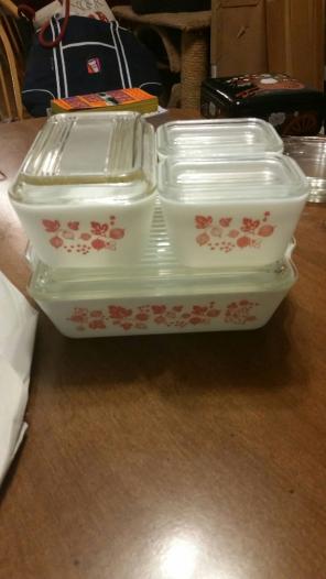 Pink gooseberry complete fridgie set