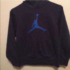 Blue Jordan Hooded Sweatshirt Boy/Girl