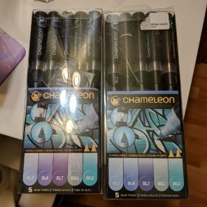 Euc chameleon markers blue used