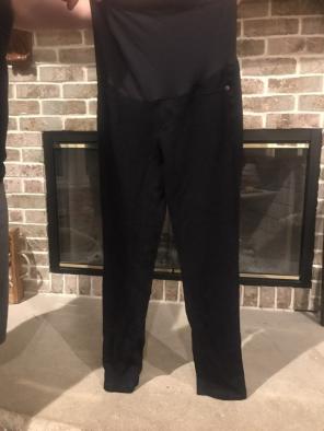 Black Skinny Leg Maternity Pants (Med)