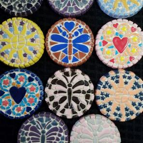 !Ceramic Stepping Stones!