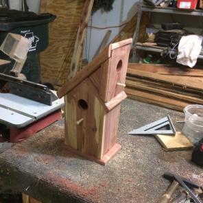 Handmade Cedar Birdhouse
