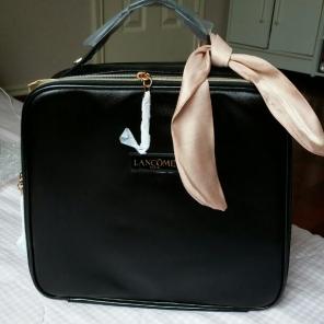 Lancome train case make up bag