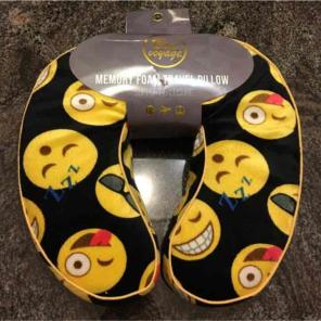 NEW EMOJI MEMORY FOAM PILLOW W/ZIPPER