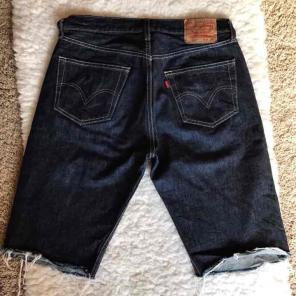 Levi's 501 Frayed End Denim Shorts