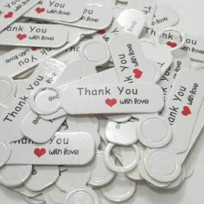 50pcs Label Thank You With Love Tags