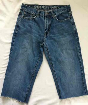 Men's AE Cutoff Denim Hipster Shorts